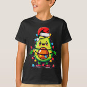 Lighting Avocado Ugly Christmas Sweater Guacamole  T-shirt (Voorkant)