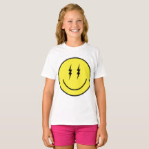 Lighting Bolt Eyes Emoji Gele Gezicht Emoticon