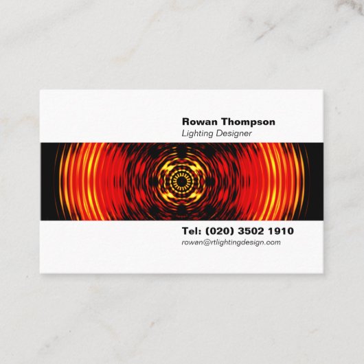 Lighting Designer Euro Visitekaartje (Voorkant)