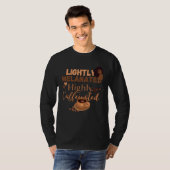 Lightly Melanated Highly Caffeinated Brown Melanin T-shirt (Voorkant volledig)
