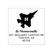 Lightning 2 F-35 Aangepaste Monogram Adresstempel Rubberstempel (Afrduk)