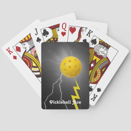 Lightning Ace kleurrijke personaliseren Pokerkaarten (Achterkant)