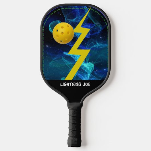 Lightning Ace personaliseren met naam Pickleball Paddle (Achterkant)