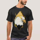 Lightning American Bald Eagle Bird Watcher Bird Ea T-shirt (Voorkant)