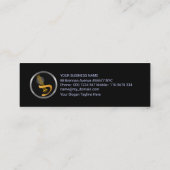 Lightning Blue Sound Wave Professional DJ Mini Visitekaartje (Achterkant)