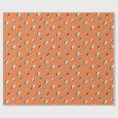 Lightning Bold Print op Sinaasappel Cadeaupapier (Vlak)