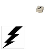 Lightning Bolt Art-stempel Rubberstempel (Gestempeld)