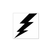 Lightning Bolt Art-stempel Rubberstempel (Afrduk)
