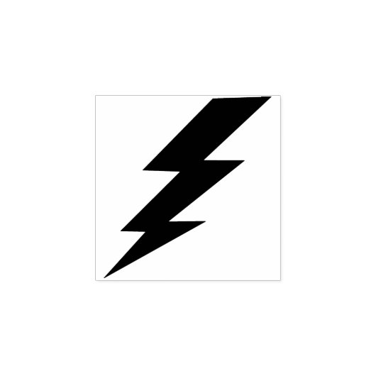 Lightning Bolt Art-stempel Rubberstempel (Afrduk)