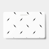 Lightning Bolt Badges | Modern Minimaal Power Desi (Achterkant)