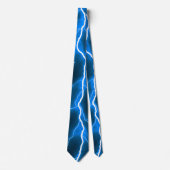 Lightning Bolt - Blauw Stropdas (Voorkant)