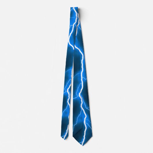 Lightning Bolt - Blauw Stropdas (Achterkant)