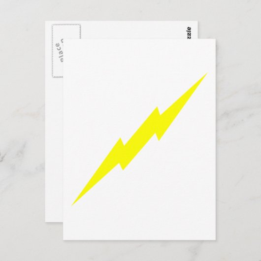 Lightning Bolt Briefkaart (Voorkant / Achterkant)