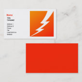 Lightning Bolt Business Card-template Visitekaartje (Voorkant / Achterkant)