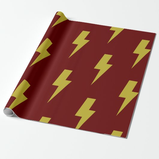 Lightning Bolt Cadeaupapier (Uitgerold)