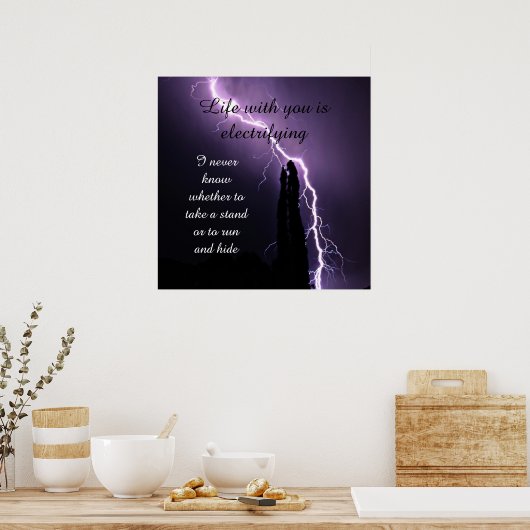 Lightning Bolt citeert Poster (Keuken)