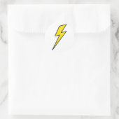Lightning Bolt Classic ronde Sticker (Tas)