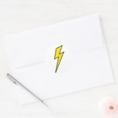 Lightning Bolt Classic ronde Sticker (Envelop)