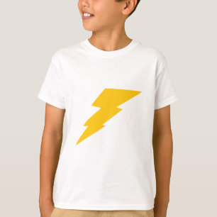 Lightning Bolt, geel, donder, storm, superheld T-shirt