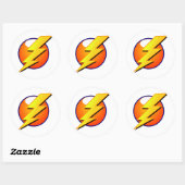 Lightning Bolt Grote Sticker (Vel)