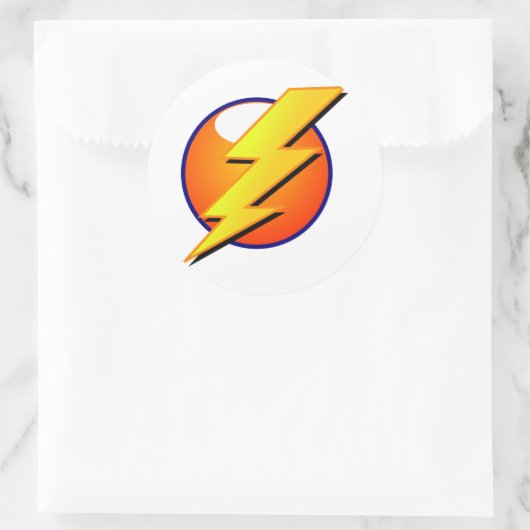 Lightning Bolt Grote Sticker (Tas)