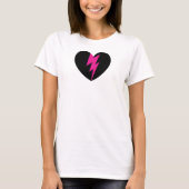 Lightning Bolt Heart T-shirt (Voorkant)