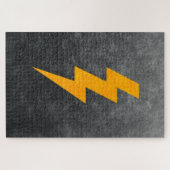 Lightning Bolt in Concrete Legpuzzel (Horizontaal)