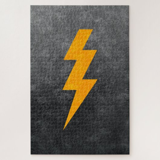 Lightning Bolt in Concrete Legpuzzel (Verticaal)