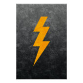 Lightning Bolt in Concrete Perfect Poster (Voorkant)