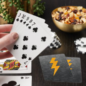Lightning Bolt in Concrete Pokerkaarten (Insitu)