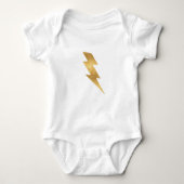 Lightning Bolt in Metallic Gold Romper (Voorkant)