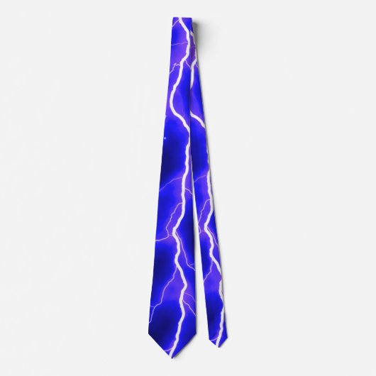 Lightning Bolt - Indigo Stropdas (Voorkant)