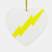 Lightning Bolt Keramisch Ornament (Voorkant)