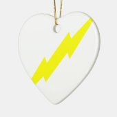 Lightning Bolt Keramisch Ornament (Links)