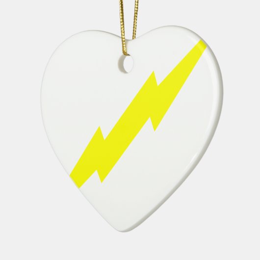 Lightning Bolt Keramisch Ornament (Links)
