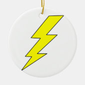 Lightning Bolt Keramisch Ornament (Voorkant)