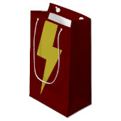 Lightning Bolt Klein Cadeauzakje (Voorkant Gekanteld)