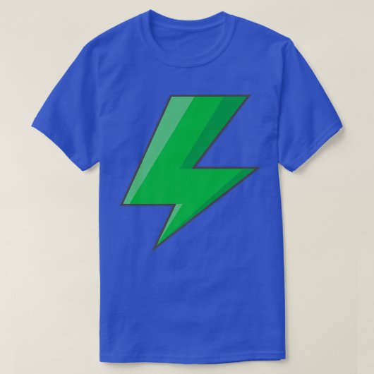 Lightning Bolt Lime Green Graphic T-shirt Easy Hal (Design voorkant)