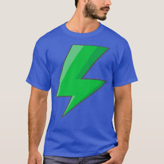 Lightning Bolt Lime Green Graphic T-shirt Easy Hal