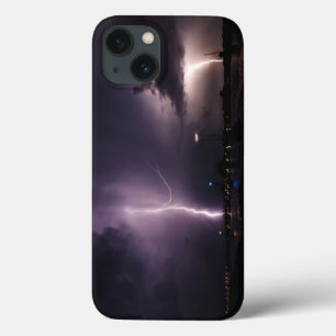 Lightning Bolt over Harbour City Case-Mate iPhone Case