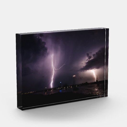 Lightning Bolt over Harbour City Fotoblokken (Links)