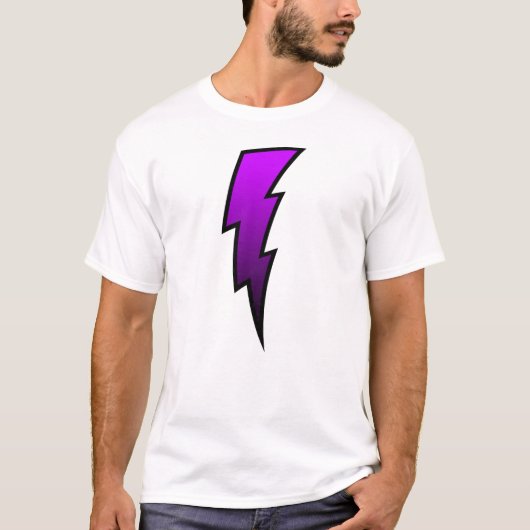 Lightning Bolt - Paars T-shirt (Voorkant)