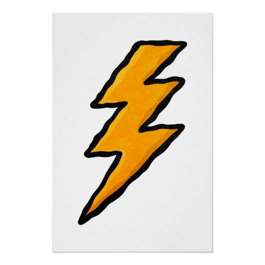 Lightning bolt perfect poster (Voorkant)