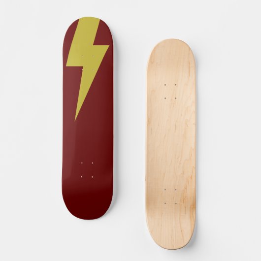Lightning Bolt Persoonlijk Skateboard (Voorkant)