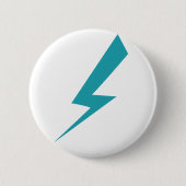 Lightning Bolt Pin Ronde Button 5,7 Cm (Voorkant)