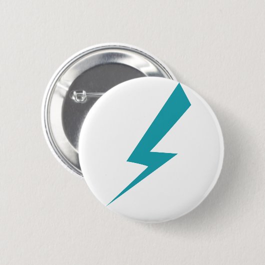 Lightning Bolt Pin Ronde Button 5,7 Cm (Voorkant /achterkant)