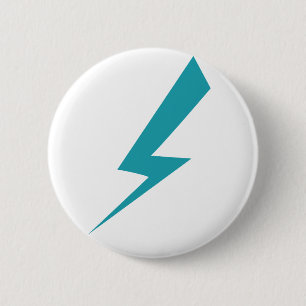 Lightning Bolt Pin Ronde Button 5,7 Cm