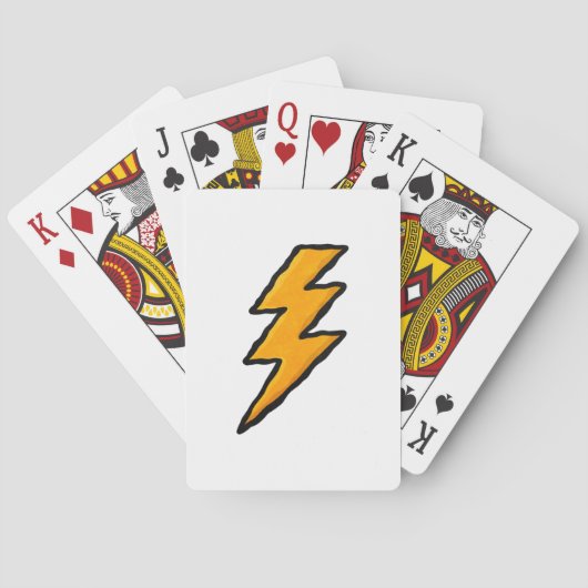 Lightning bolt pokerkaarten (Achterkant)