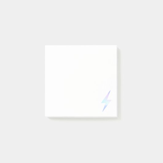 Lightning Bolt Post It Notes / White (Voorkant)
