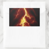Lightning Bolt Rechthoekige Sticker (Tas)